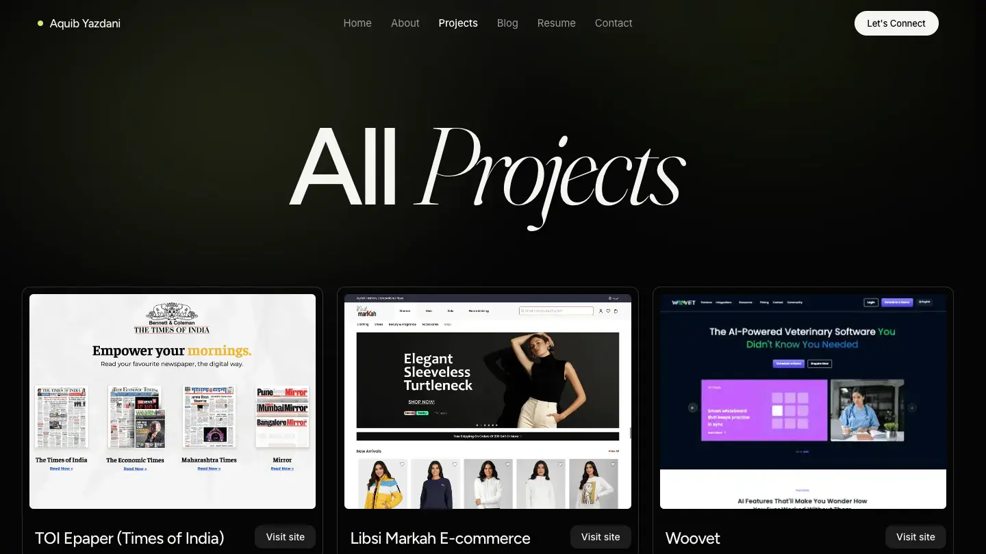 All projects archive